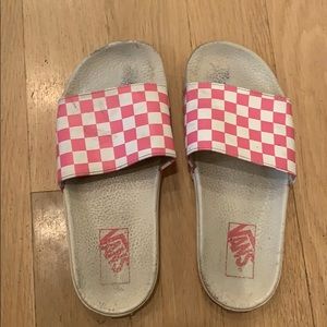 vans slides pink
